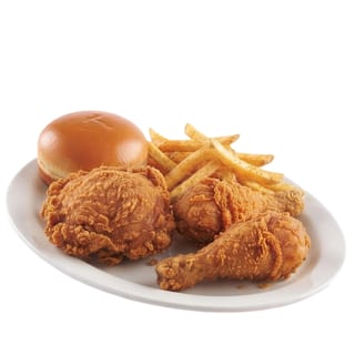 3 Pcs Dark Leg and Thigh (Bun and Fries)